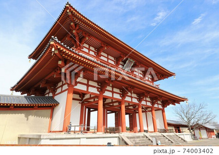 平城京跡　大極殿と朱雀門 74003402