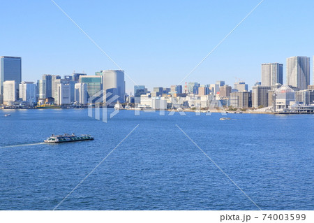 東京湾を走る水上バス 水上交通 東京湾を走る水上バス 水上交通 74003599