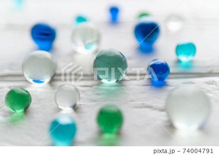 ビー玉模様の写真素材