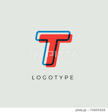 Stunning Letter T with 3d color contour,...のイラスト素材 [74005926] - PIXTA