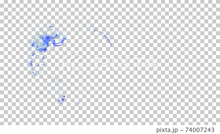 CG地球　宇宙からみた都市の明かり　日本 74007243