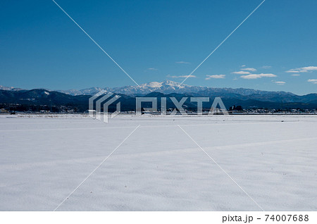 霊峰白山　白山　石川県能美市から／2021年1月撮影 74007688