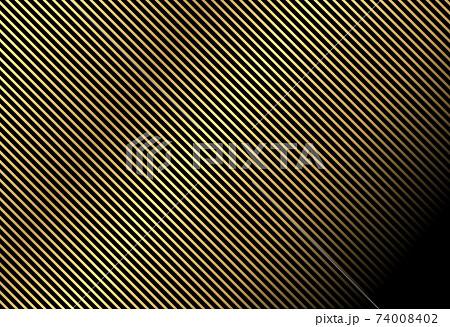 Abstract gold color warped Diagonal Striped Background. Vector curved twisted slanting, waved lines texture. Brand new style for your business design. 74008402