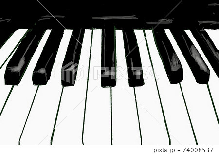 ピアノの鍵盤イラスト素材のイラスト素材