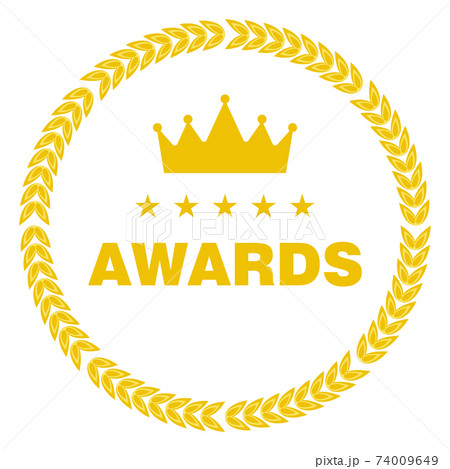 Film Award for the best film in the form of logo with laurel branch. 74009649