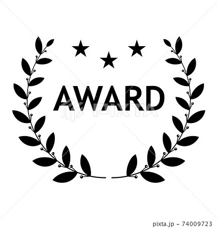 Film Award for the best film in the form of logo with laurel branch. 74009723