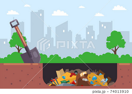 it is illegal to bury city garbage in a pit. 74013910