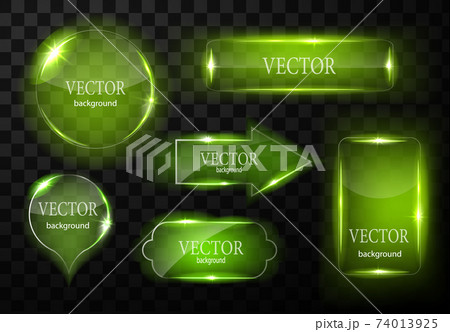 Glass vector button plane. Easy editable background 74013925