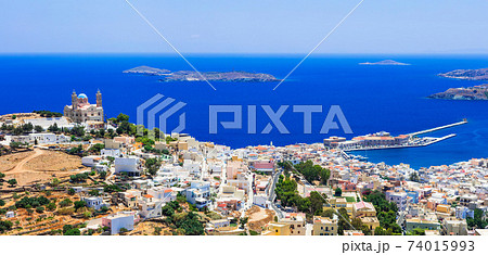 Traditional Greece series - Syros island, capital of Cyclades 74015993
