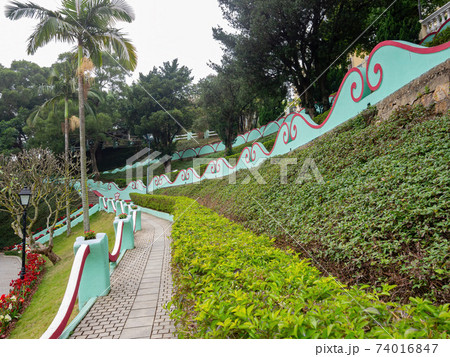 Cloudy view of the garden of Taipa Houses Museum 74016847