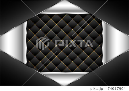 Elegant metallic background of black and silver. 74017904