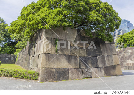 皇居東御苑　旧江戸城　二の丸　三の丸　皇居附属庭園　石垣 74022640