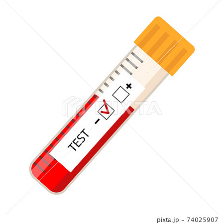 icon tube test blood. laboratory positive or negative result of virus icon tube test blood. laboratory positive or negative result of virus 74025907
