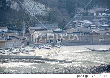 石川県 冬 輪島市 大沢町 間垣の里 石川県 冬 輪島市 大沢町 間垣の里 74026046
