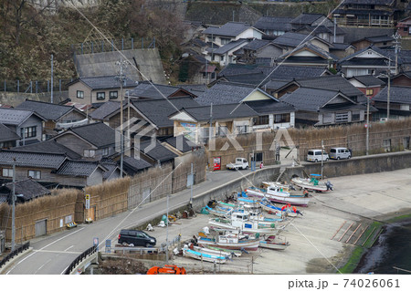 石川県 冬 輪島市 大沢町 間垣の里 石川県 冬 輪島市 大沢町 間垣の里 74026061