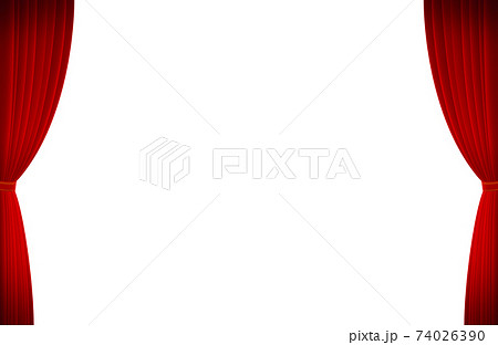 劇場幕 背景素材のイラスト素材