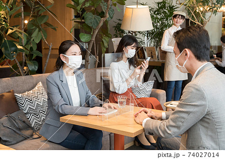 カフェ 新しい生活様式 カフェ 新しい生活様式 74027014