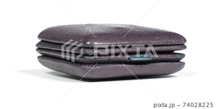 Old purple folding travel alarm clock 74028225