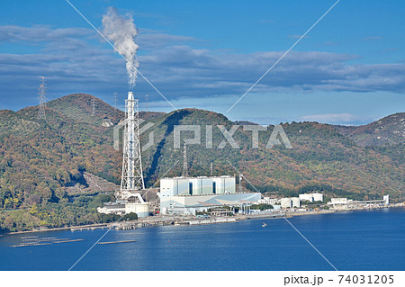 【相生火力発電所】 兵庫県相生市相生柳山 【相生火力発電所】 兵庫県相生市相生柳山 74031205