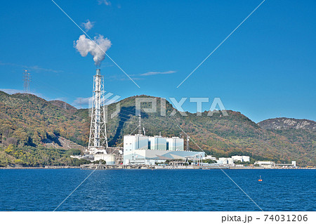 【相生火力発電所】 兵庫県相生市相生柳山 【相生火力発電所】 兵庫県相生市相生柳山 74031206