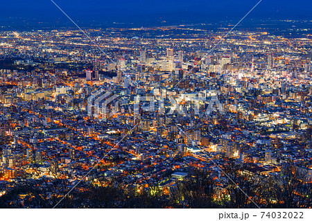 日本新三大夜景　札幌　藻岩山から眺望 74032022