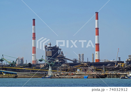 水島製鉄所の設備群の景色 水島製鉄所の設備群の景色 74032912