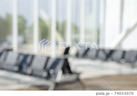 Blurred seat for passenger waiting fight in airport. 74033070