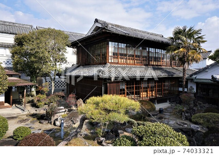 岡山県津山市の登録有形文化財「城東むかし町家（旧梶村家住宅）」 74033321