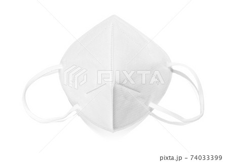 KN95 or N95 face mask for corona virus or PM 2.5 protection isolated on white background 74033399