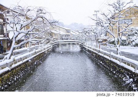 城崎温泉 　雪景色 74033919