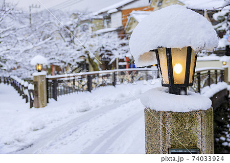 城崎温泉 雪景色 城崎温泉 雪景色 74033924