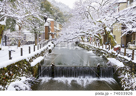 城崎温泉 雪景色 城崎温泉 雪景色 74033926