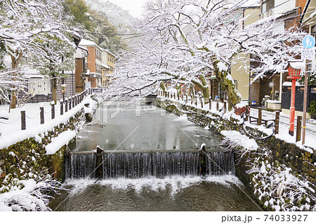 城崎温泉 雪景色 城崎温泉 雪景色 74033927