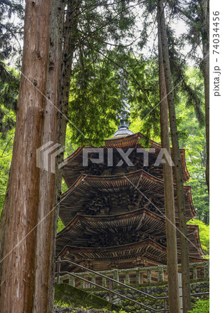安楽寺（上田市）国宝八角三重塔 74034456