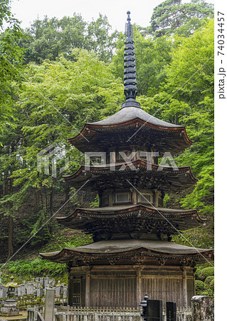 安楽寺（上田市）国宝八角三重塔 74034457