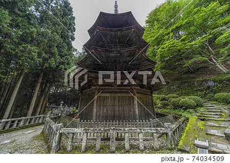 安楽寺（上田市）国宝八角三重塔 74034509