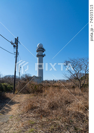 大楠平にある大楠山レーダ雨量観測所 大楠平にある大楠山レーダ雨量観測所 74035515