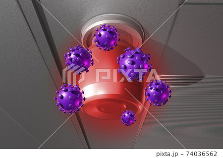 衛生喚起イメージ(アルミドア/3DCG) 衛生喚起イメージ(アルミドア/3DCG) 74036562