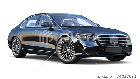 Black luxury car	 74037031
