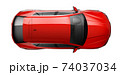 Red SUV car - top view	 74037034