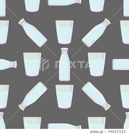 Illustration on theme colored set identical types glass cups Illustration on theme colored set identical types glass cups 74037223