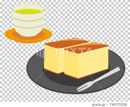 Castella vector illustration Japanese sweets - Stock Illustration ...
