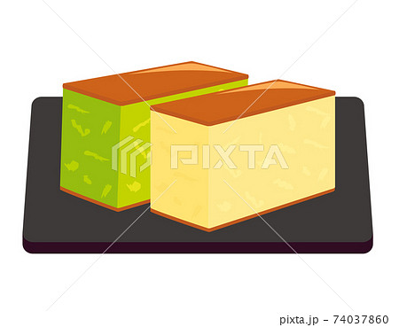 カステラのベクターイラスト 和菓子 カステラのベクターイラスト 和菓子 74037860