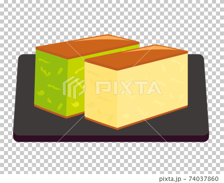 カステラのベクターイラスト 和菓子 カステラのベクターイラスト 和菓子 74037860