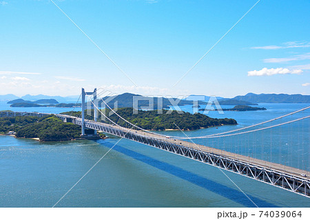 下津井瀬戸大橋　鷲羽山より 74039064