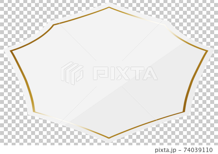 會徽框架白色和金色水平位置 會徽框架白色和金色水平位置 74039110