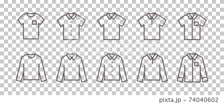 10アイコンセット（衣料品／シャツ） 74040602