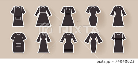 10アイコンセット（衣料品／婦人服） 74040623