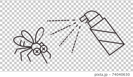 Pest control icon (mosquito) 74040630