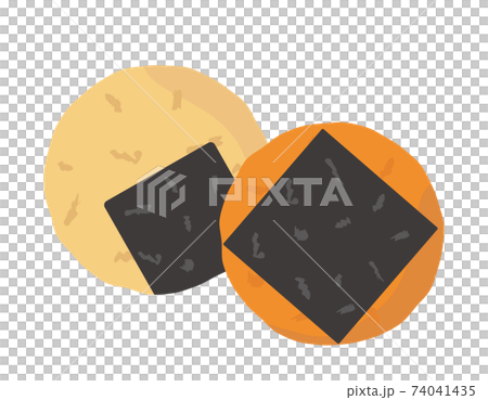 煎餅のベクターイラスト　和菓子 74041435